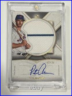 2021 Topps Definitive Collection Relic Pete Alonso auto /30 #ARC-PA SP NY METS