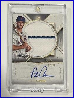 2021 Topps Definitive Collection Relic Pete Alonso auto /30 #ARC-PA SP NY METS
