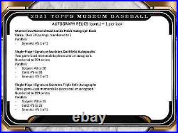 2021 Topps Museum Collection Baseball Hobby Box Brand New Sealed Free Shipping