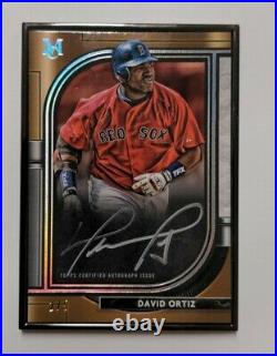 2021 Topps Museum Collection David Ortiz BLACK FRAMED AUTO AUTOGRAPH 2/5