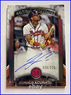 2022 Topps Museum Collection Ronald Acuna Jr. Archival Autographs 36/125 Braves