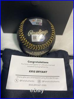 2026 Fanatics Under Wraps Kris Bryant Gold Ink Signed Autographed MLB Baseball