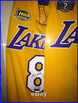 3 Signed Kobe Bryant Finals Jerseys! Upper Deck Authenticated