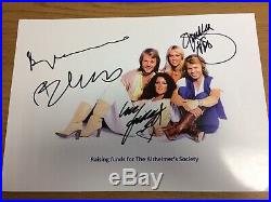ABBA GENUINE SIGNED AUTOGRAPH A4 SIZE can be confirmed by their manager