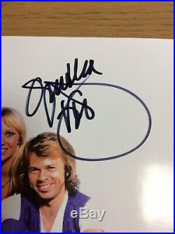 ABBA GENUINE SIGNED AUTOGRAPH A4 SIZE can be confirmed by their manager