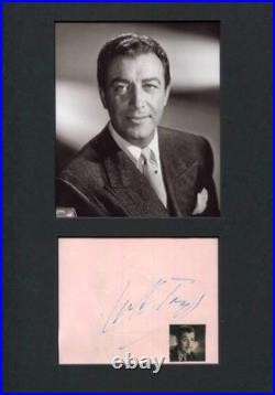 ACTOR Robert Taylor TOP autograph, signed album page mounted