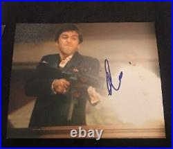 AL PACINO SIGNED 8X10 PHOTO SCARFACE GODFATHER WithCOA+PROOF RARE WOW