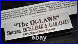 ALAN ARKIN & PETER FAULK Signed The IN-LAWS Movie Autograph, DVD, COA UACC FRAME