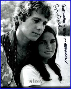ALI MACGRAW and RYAN O'NEAL Signed Autographed 8x10 LOVE STORY Photo