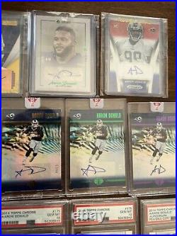 AMAZING Aaron Donald autograph and rookie card collection