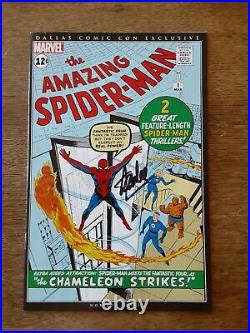 AMAZING SPIDER-MAN 1 Signed STAN LEE CERTIFIED AUTOGRAPH Dallas Comic Con NM-/NM