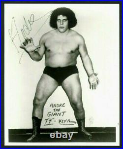 ANDRE THE GIANT Signed Autographed 8 x 10 Photo JSA LOA THE ABSOLUTE BEST