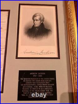 ANDREW JACKSON AUTOGRAPH 1831 Land Grant SIGNED As PRESIDENT BAS