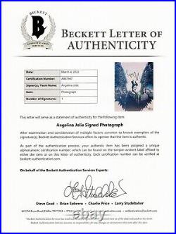 ANGELINA JOLIE Autograph Signed Photo Maleficent Authentic BAS Beckett COA