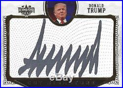 AUTOGRAPHED Donald Trump 2016 Leaf Decision Series 1 ORIGINAL CUT SIGNATURE Card