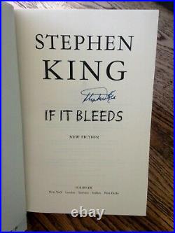 AWESOME! COLLECTIBLE! IF IT BLEEDS Autographed by STEPHEN KING