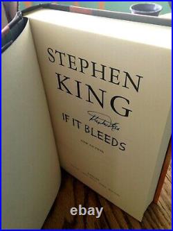 AWESOME! COLLECTIBLE! IF IT BLEEDS Autographed by STEPHEN KING