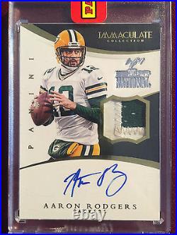 Aaron Rodgers 2015 Panini Immaculate Collection Game Used Patch Auto True 1/1