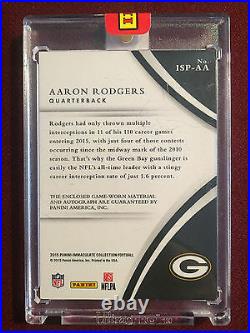 Aaron Rodgers 2015 Panini Immaculate Collection Game Used Patch Auto True 1/1