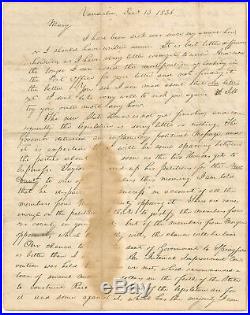 Abraham Lincoln Autograph Letter Signed to his Fiancée Mary Owens