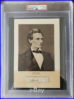 Abraham Lincoln Predident Signed / Autograph Psa Dna Authentic
