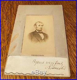 Abraham Lincoln Signed / Autograph Picture PSA / DNA