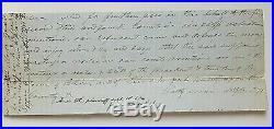 Abraham Lincoln Signed Pre CIVIL War Document James And Lincoln Circa 1852