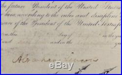 Abraham Lincoln hand Signed Civil War Appointment