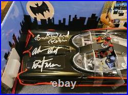 Adam West Burt Ward Signed 1966 Batman Robin Tv Movie Batmobile Hot Wheels 118
