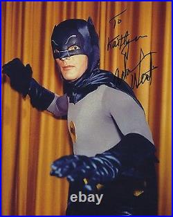Adam West Signed Autographed Batman Color Photo Bam Zoom! To Kaitlyn