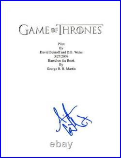 Aidan Gillen Signed Game Of Thrones Full Pilot Ep Script Authentic Autograph Coa