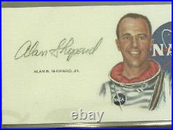 Alan Shepard Apollo 14 Nasa Astronaut Signed Auto Vintage Nasa Art Cut Psa/dna