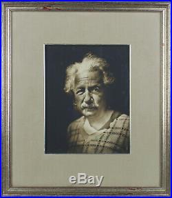 Albert Einstein 1935 Authentic Signed 7.5x9.75 Framed Photo BAS #A89682