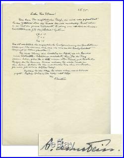 Albert Einstein Autograph Letter Signed with Equations