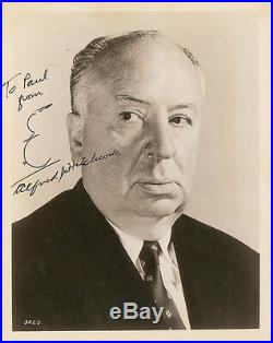 Alfred Hitchcock Authentic Signed Autographed Photo & Hand Drawn Sketch PSA