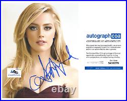 Amber Heard Autograph Signed 8x10 Photo Acoa
