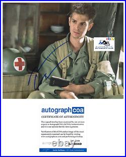 Andrew Garfield Autograph Signed 8x10 Photo Hacksaw Ridge Acoa