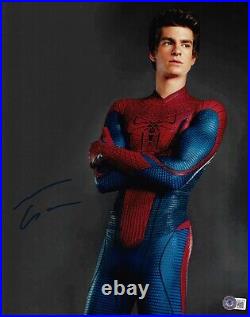 Andrew Garfield Autographed Signed 11x14 Photo Spiderman Beckett BAS Witness