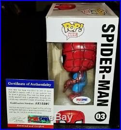 Andrew Garfield Autographed Spider-Man Signed 03 Funko Pop PSA JSA Spiderman