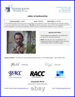 Andrew Lincoln Rick Walking Dead Custom Matted & Framed Signed/Autographed Photo