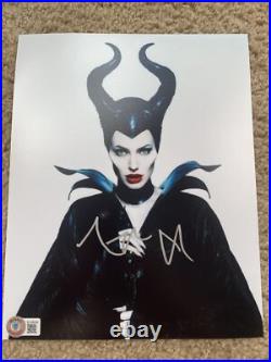 Angelina Jolie Maleficient Signed Autographed 8x10 Photo Beckett BAS COA
