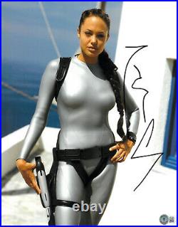 Angelina Jolie Signed Autograph Lara Croft Tomb Raider 11x14 Photo Beckett