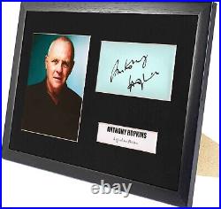 Anthony Hopkins Hand Signed Autograph Mounted & Framed A4 Tribute COA
