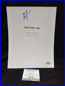 Antoine Faqua Director Signed Autograph Training Day Script Cover Psa/dna 39754