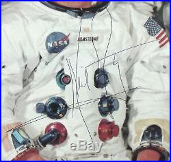 Apollo 11 Crew Signed Display Armstrong, Aldrin, Collins Authenticated Zarelli