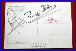 Apollo 11 Signed Original Neil Armstrong Buzz Aldrin Collins French Post Card