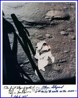 Apollo 14 Alan Shepard & Edgar Mitchell Signed Lunar Surface