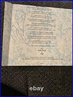 Authentic Autograph Liza Minelli on Original Rainbow Room Menu NYC