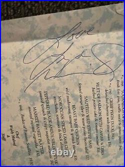 Authentic Autograph Liza Minelli on Original Rainbow Room Menu NYC