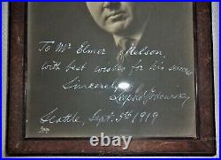 Authentic LEOPOLD GODOWSKY 1919 Signed and Inscribed PHOTOGRAPH Pianist Composer